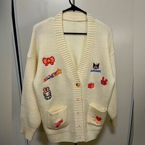 Beige Hello Kitty Cardigan